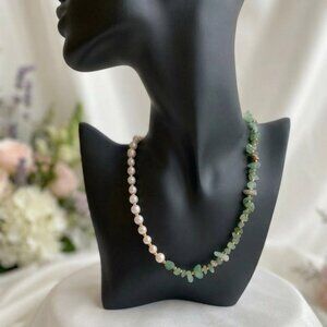 Timeless Elegance: Genuine Jade & Luminous Pearl Necklace